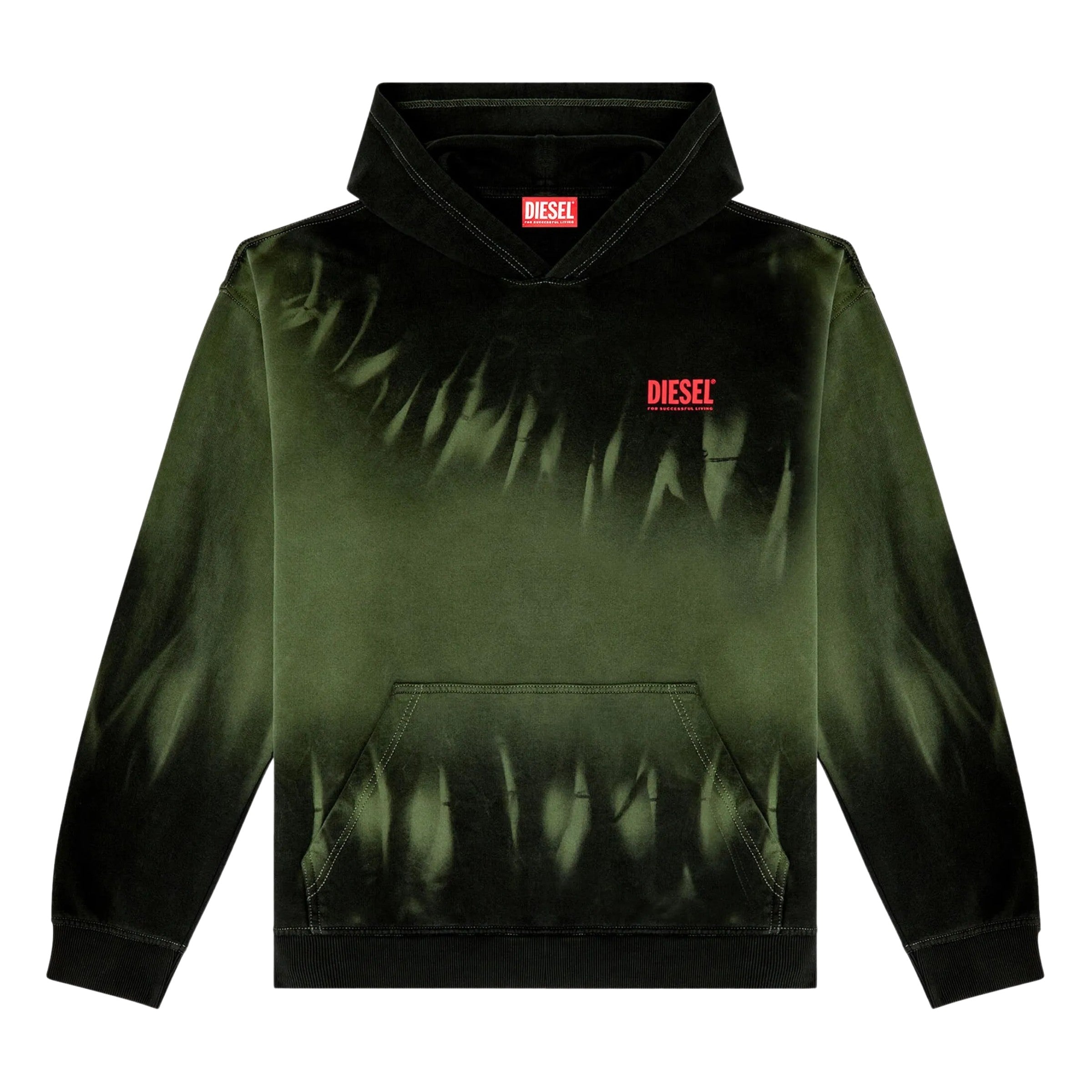 Diesel Sweater S-Box Hoodie Black-Green